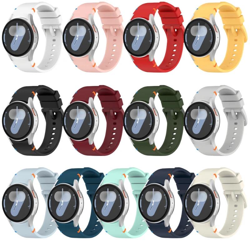Silicone Strap for Samsung Galaxy Watch7 6 5 4 44mm 40mm Sports Watches Instead of Bracelets for 6/4 Classic 47mm 46mm 43mm 42mm