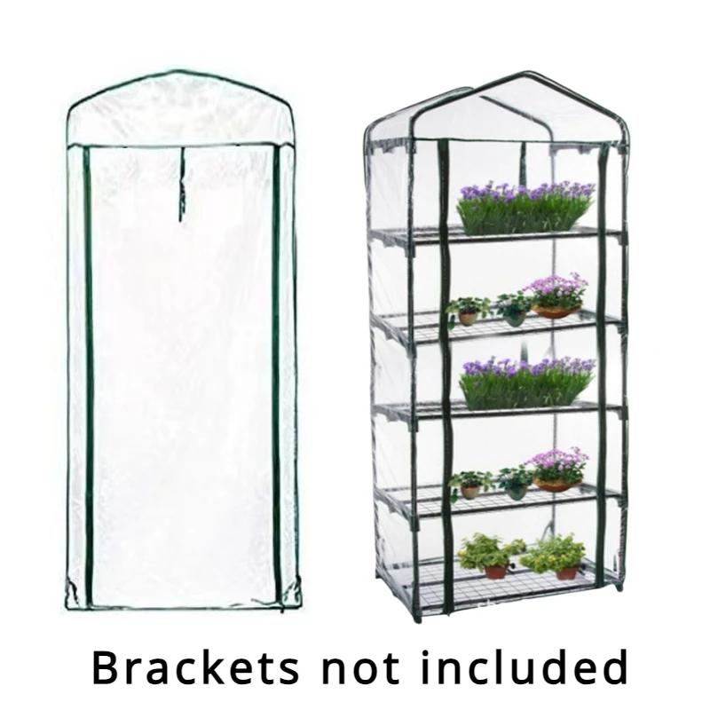 Garden Warmer Cover PVC Flower and Plant Insulated Warming Shed Greenhouse Warming Sunroom Insulated Rainproof Trellis