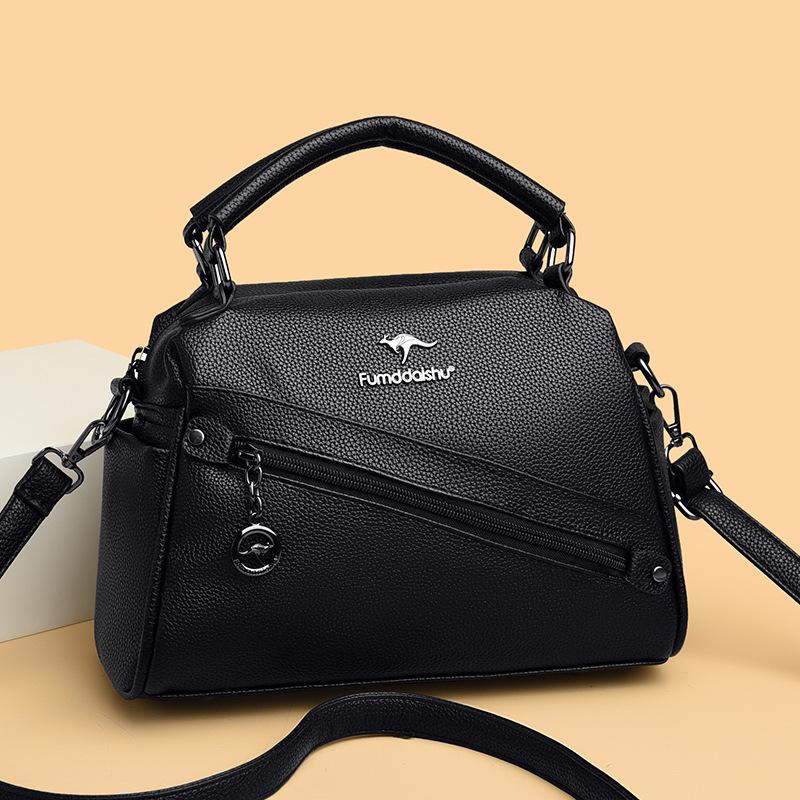 Women's solid color new bag, free premium practical shoulder bag, messenger bag, multi-compartment portable women's bag