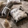 Luxury Black Gray Pillow Covers Minimalist Sofa Cushion Cases Elegant Backrest Pillow Covers Fashionable Throw Pillowcases