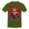 Piece Muscle Cat Graphic Funny  Cotton TShirt Meow Thai Tees Tops For Unisex