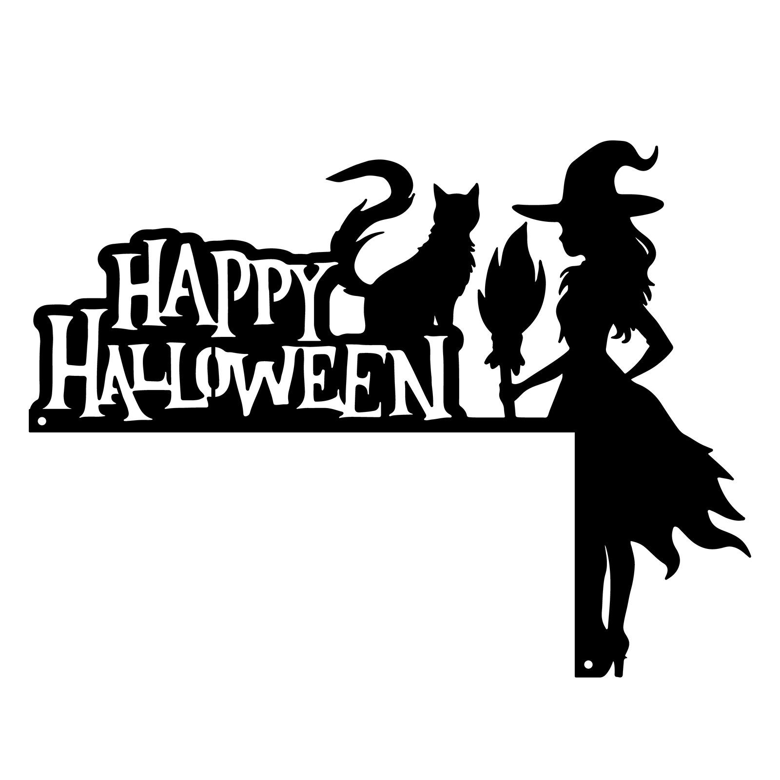 

Креативное металлическое украшение в виде угла двери ведьмы для подвешивания на стену на Хэллоуин и Рождество Includes mounting screws (expansion tube + screw)