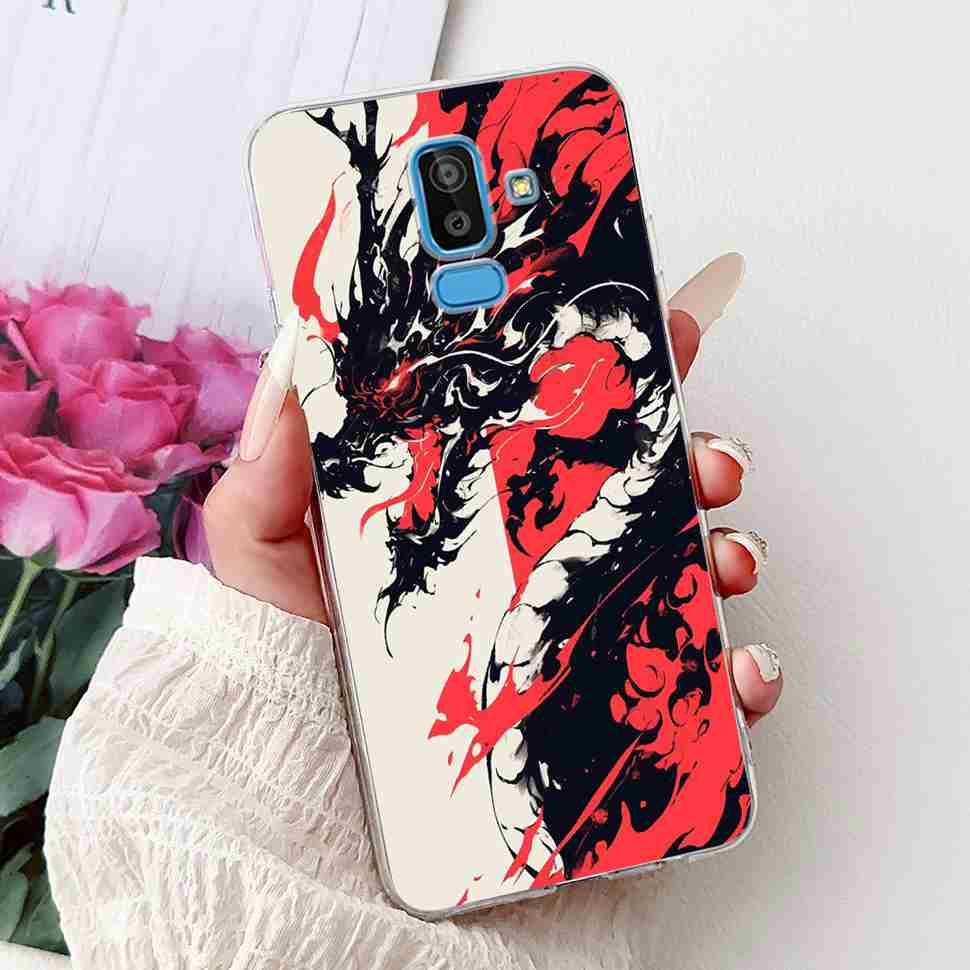 For Samsung Galaxy J8 2018 6.0" Case Summer Fresh Lemon Daisy Soft Silicone TPU Cover For Samsung J8 J8 2018 Protective Shell