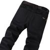 Pure Black Men's Jeans Loose-fitting Stretch Versatile Business Trousers Men's Mid-rise Straight-leg Trousers