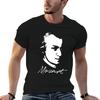 Wolfgang Amadeus Mozart Portrait Compositeur Classique T-shirt Graphique Rétro Imprimé T-shirt