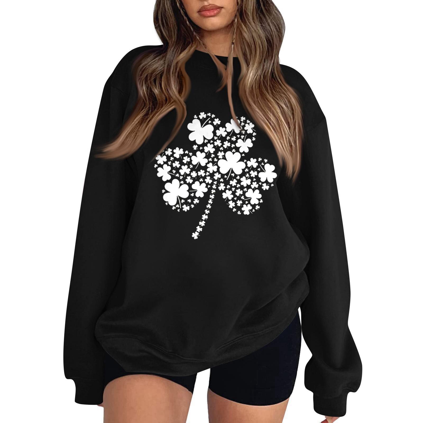 

Женская повседневная мода ко Дню святого Валентина с принтом, длинным рукавом, круглым вырезом, толстовки, пуловеры, топы XXL винный