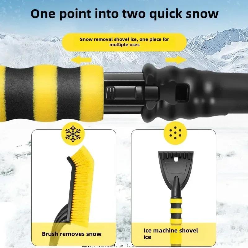 Multifunktionale Auto Schneeschaufel Winter Eis Schaber Bürstenwerkzeug - Einfache Schneeräumung für Fahrzeug