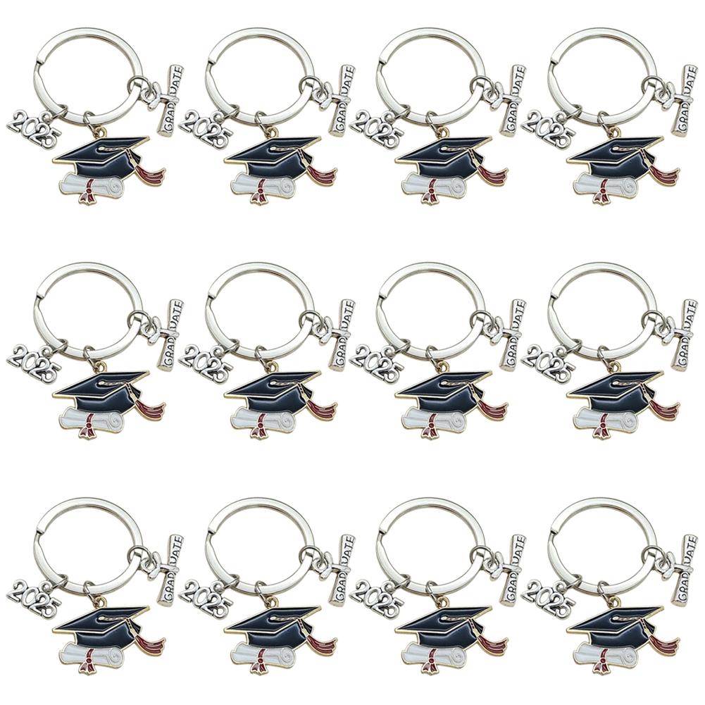 

2025 Graduation Cap KeyChain Graduation Inspirational Key Ring Graduation Party Favors for College Seniors Grad Accessories