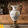 Vintage Double-eared Trophy Ceramic Vase Decor Creative European American Retro Home Decor Ceramic Vase Nordic 42cm Floor Vases