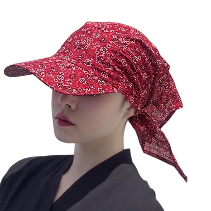 Niche Design Fashionable Sunshade Headscarf Hat Men's and Women's Caps Spring and Summer Shopping Camping Anti-sun Hat