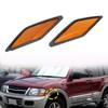 2PCS Front Fender Reflector Lights Trim For Mitsubishi Pajero Montero 2000-03 US