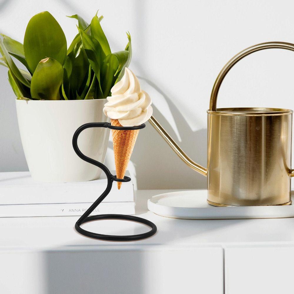 Stable Ice Cream Cone Holder Reusable Ice Cream Display Rack Ice Cream Cone Stand  Bakery