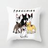 French Bulldog Cushion Cover Sofa Dogs Pillow Cover for Home Decoration Sofa Chair Cars Decorative Pillows Pillowcase X