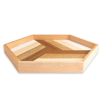Wooden Hexagon X X 3cm J-kitchens Tray, Design, 33.7 33.7 (Current Model)