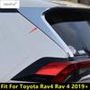 Bil Bakre Bakruta Vindruta Spoilerpanel Sekvskydd Trim För TOYOTA RAV4 RAV 4 XA50 - 2024 ABS Krom Tillbehör