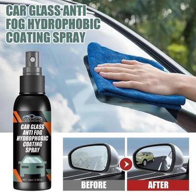 Spray repelente al agua, revestimiento antilluvia para cristales de automóviles, líquido hidrofóbico antilluvia para parabrisas de automóviles, máscara para espejos, pulidor automático