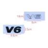 3D ABS Chrome Black V6 V8 Letters Car Rear Trunk Fender Emblem Badge Sticker Decals For VW Polo Golf Passat Touareg AccessoriesKD0