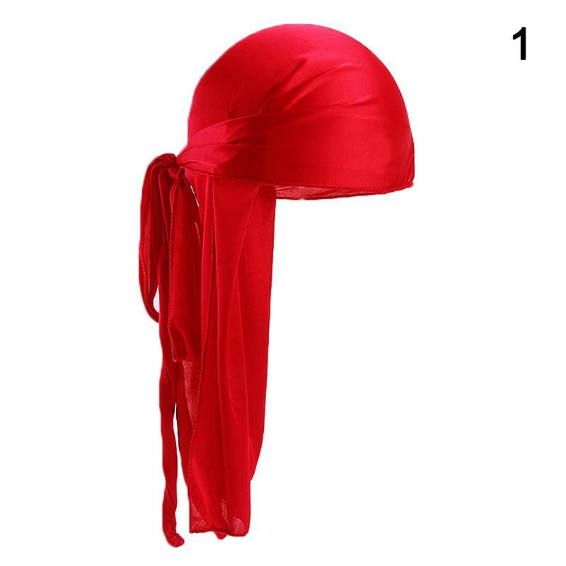 Unisex Menn Kvinner Bandana Durag Hodeplagg Hodeplagg Silke Piratlue Wrap Hatter