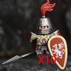 Medieval Military Noble Knights Building Blocks Figures Accessories Helmet Armor Shield Sword MOC Bricks Toys Friends Gifts