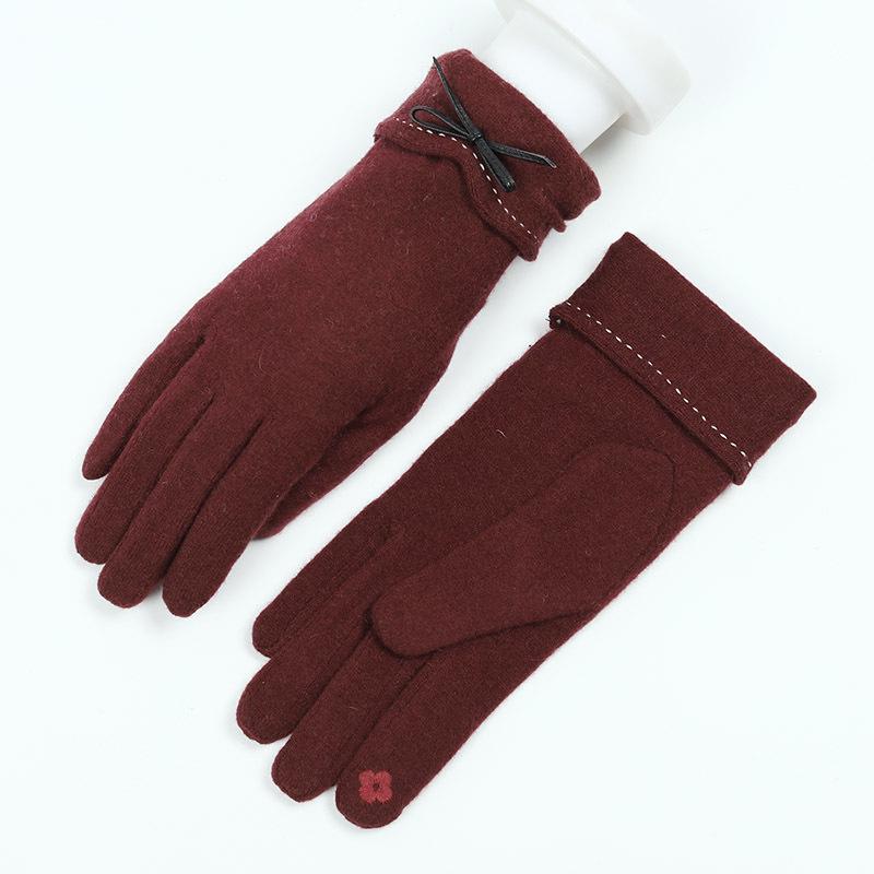 Women s Touchscreen Cashmere Gloves - Warm Velvet, Windproof, Korean Style for Driving & Cycling One Size