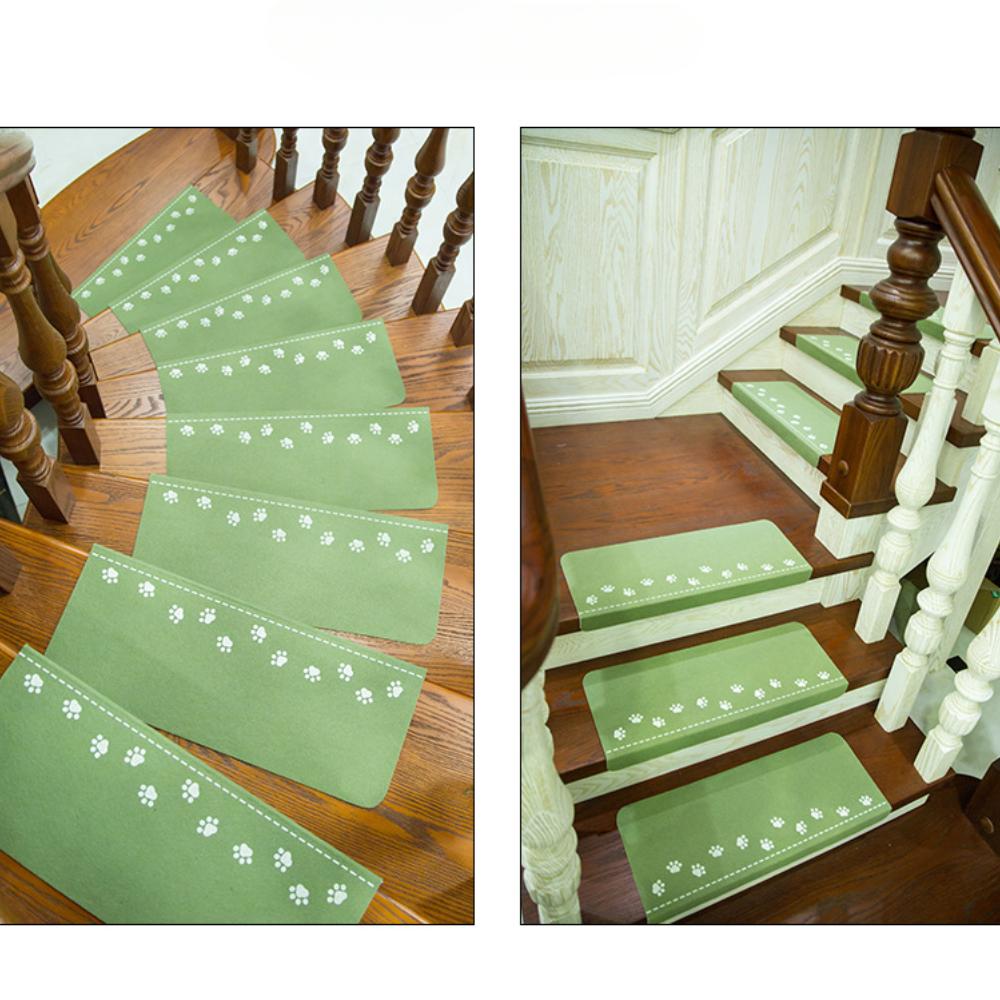 Stair Tread Pad, Stair Blanket, Cute Style, Bear Paw Printed Foot Pad, Step Sticker, Night Light, Anti Slip, Non Adhesive Self-adhesive Design