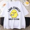 Nieuw Ik Heb Stabiliteit Vermogen Om Te Steken T-shirt Mannen Vrouwen Mode Eend Meme Grafische T-shirts Zacht Unisex Tee Tops Streetwear Eend Meme T-shirt