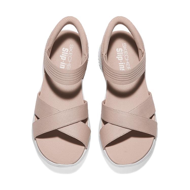Skechers Cali Lightweight Soft Comfortable Kickproof Breathable Kids Sandals Kids Sandals Nude-Pink 119975-BLSH