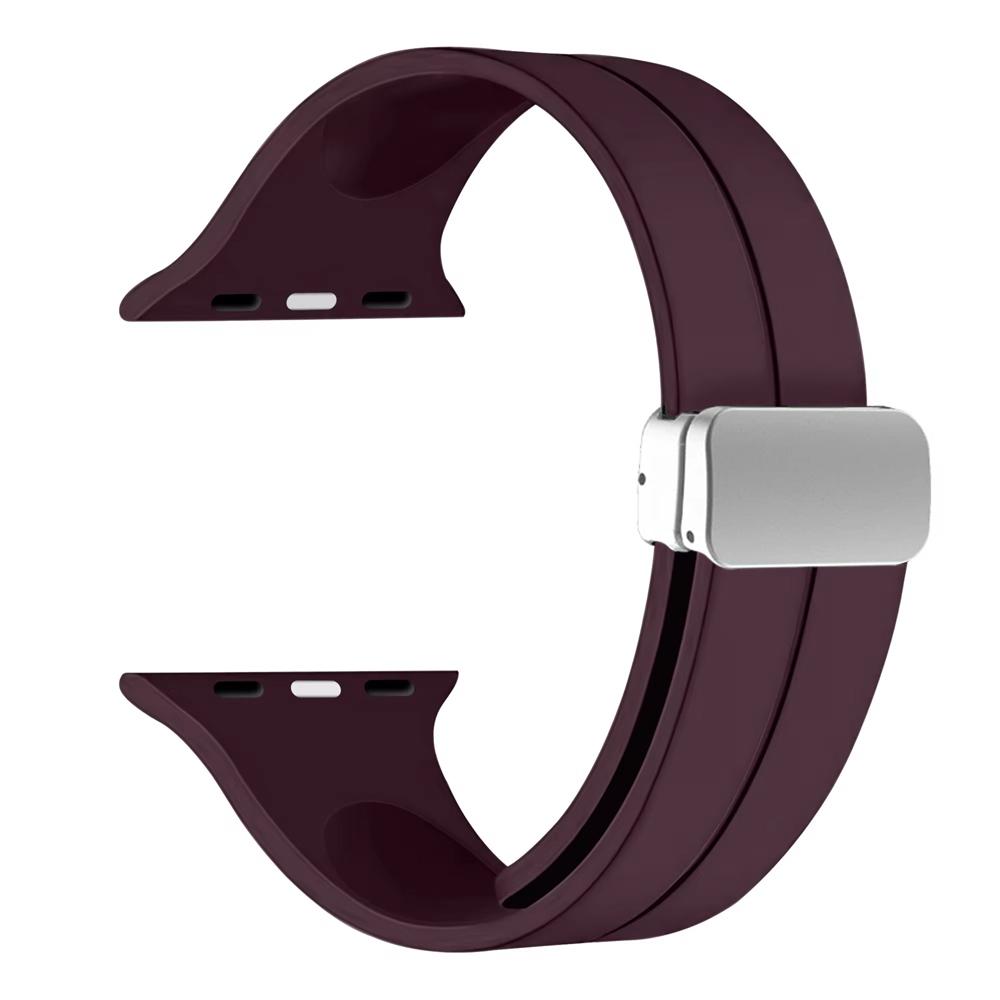 Silicone Strap For Apple watch 11 Band 46mm 45mm 44mm 41mm 49mm 42mm Magnetic Bracelet correa iWatch Series 9 8 10 7 SE 6 Ultra