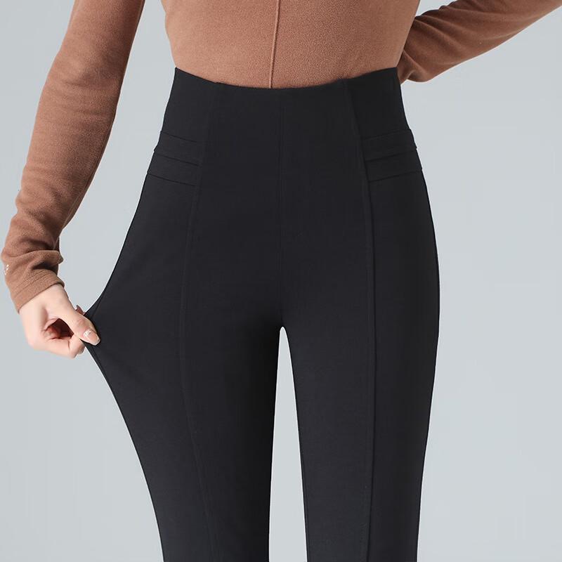 CIMALP Women's High-Waist Slimming Warm Casual Pants