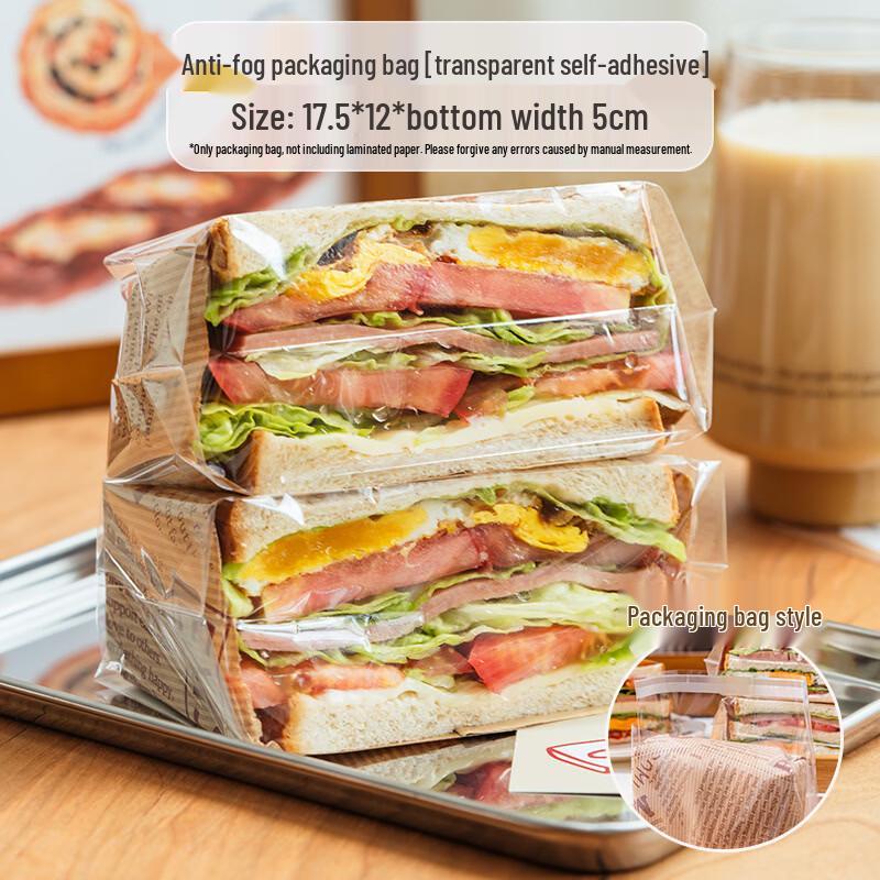 

Anti-Fog Self-Adhesive Sandwich & Baking Paper Bags
