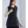 Rope Picnic Gold Button Tweed Gilet Vest