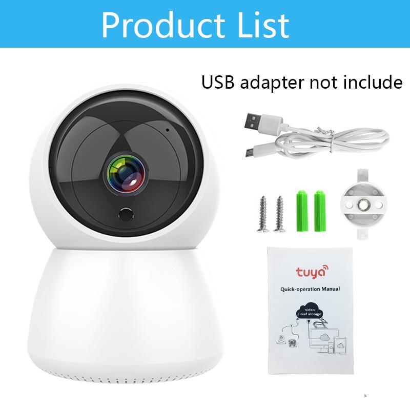 Tuya 1080P Smart Camera with 360° Rotation, Remote App Monitoring & Night Vision