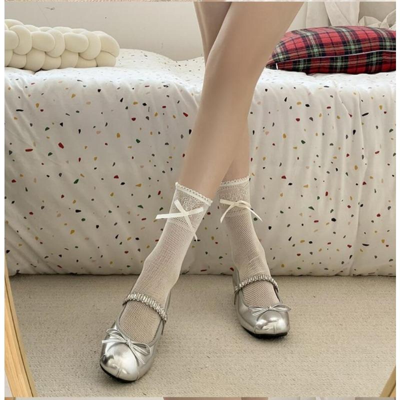 Designer Shining Rhinestone Women Mary Jane Shoes Concise Internal Increase Ballet Shoes Spring Ladies Butterfly-knot Dress Shoe