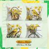 Yellow Daffodil Bird Pillowcase Printed Polyester 40/45/50Cm Throw Pillowcover Decorative Sofa Cushion Pillowslip Home Decor