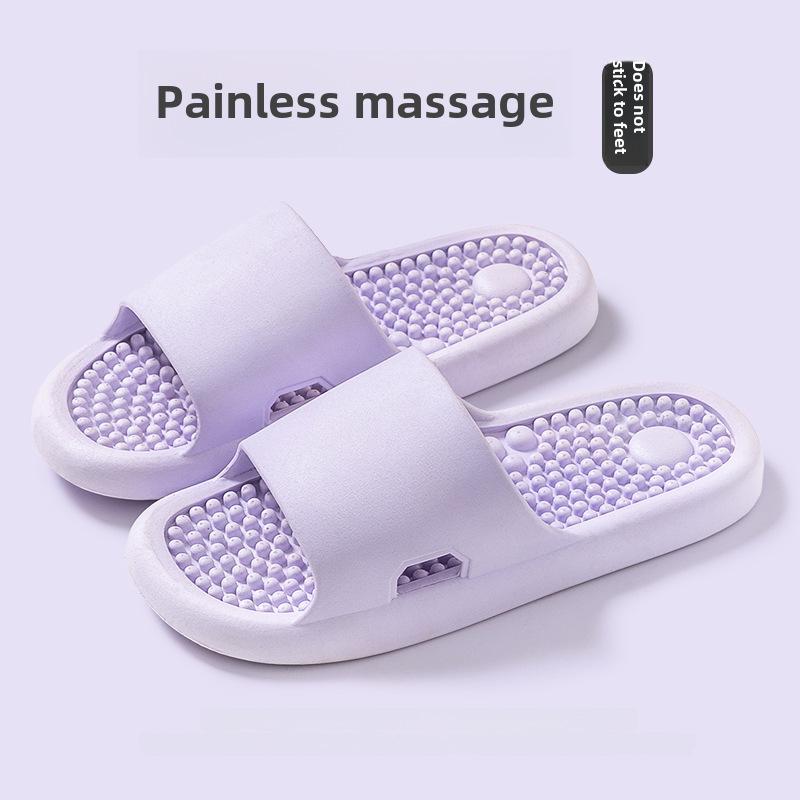 

Нескользящие акупрессурные массажные тапочки - унисекс сандалии для терапии стоп для дома и ванной комнаты 40-41 фиолетовый