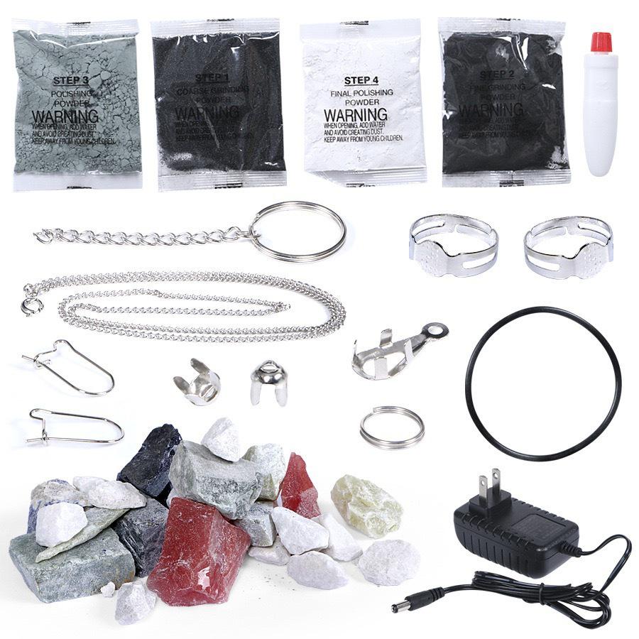 Children's Mineral Grinding & Polishing Machine for Gemstones and Science Experiments