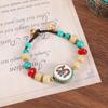Nepal Tibetan Woven Bracelet Turquoise Beeswax Niche Design Retro Hand Rope Men's and Women's Xizang Accessories