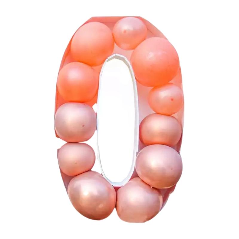User Friendly Latex 3D Number Balloon Display Stand For Festival Event Baby Showers Photo Backdrops