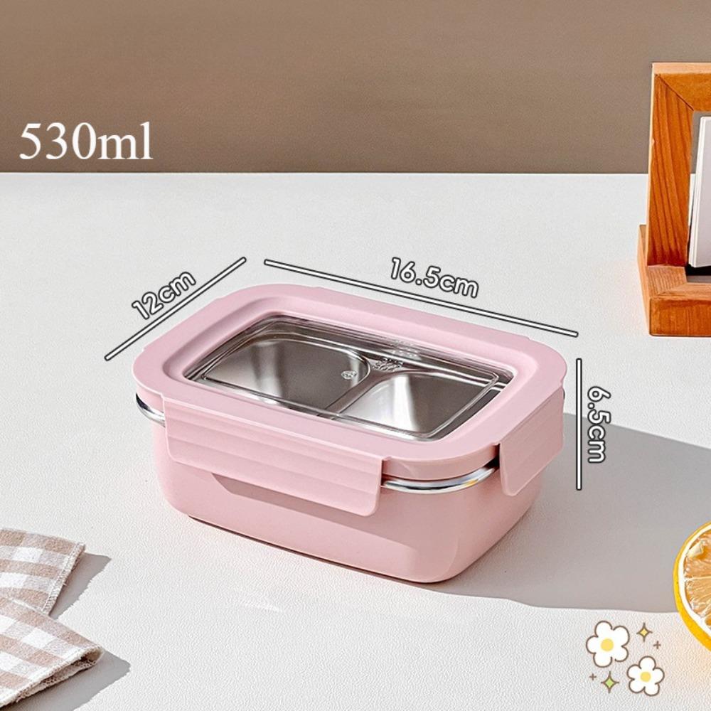 Stainless Steel Lunch Box with Lid Food Warmer with Compartments Leak Proof Reusable Stackable Salad Fruit Food Container