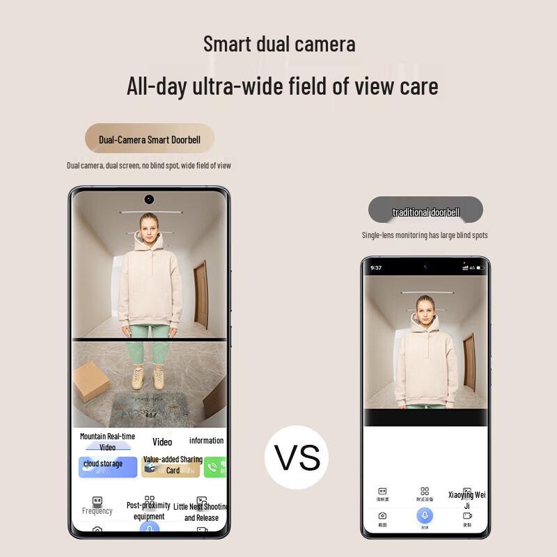EZVIZ EP3X Dual Camera Smart Video Doorbell (CN version)