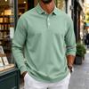 Herren Langarmhemd Button-Down-Kragen Farbe Entspannte Passform Lässig
