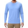 Men's Solid Color Raglan Long Sleeve Sports Top