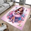 1PC Flower Butterfly Anti-slip carpet, suitable for Office, bedroomand playrooms. It can also be used as a sofa footrest cover-R26