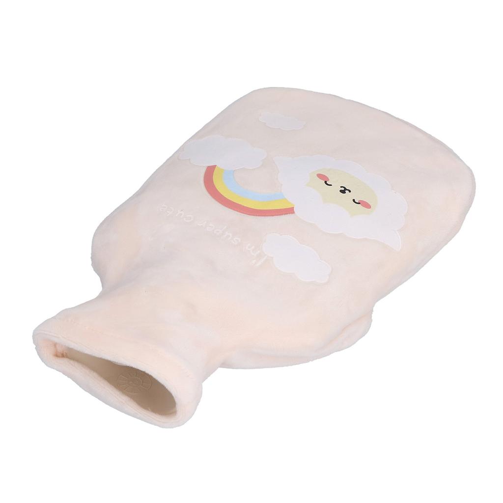 Hot Water Bottle 350ml Easy Safe Stopper Natural Rubber Good Sealing Performance Hot Water