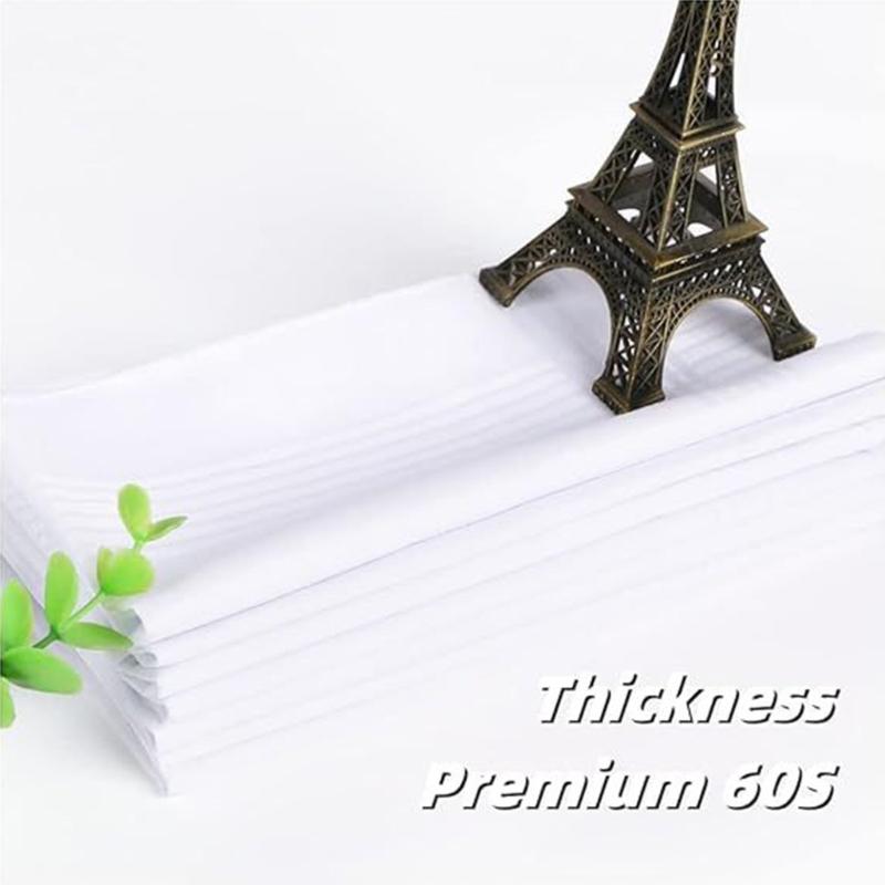 White Pocket Square Handkerchief for Women Wedding Handkerchief Pocket Handkerchief for Bride Groom Wedding Gift