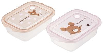 Skater Antibacterial Storage for Kuma No Gakkou Side Dish Made In Containers, 500ml, 2-Pack, (The Bears' School) Containers, Japan, FCN2WAG-A