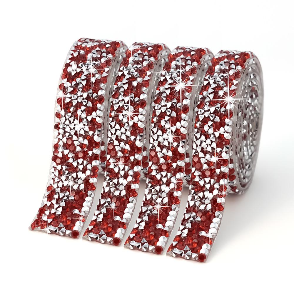 Drill Sticker Resin Drill Belt Diy Jewelry Adhesive Flash Drill Sticker Drill Clothing Accessories Decorative Strip Hot Drill Self-Adhesive Strip