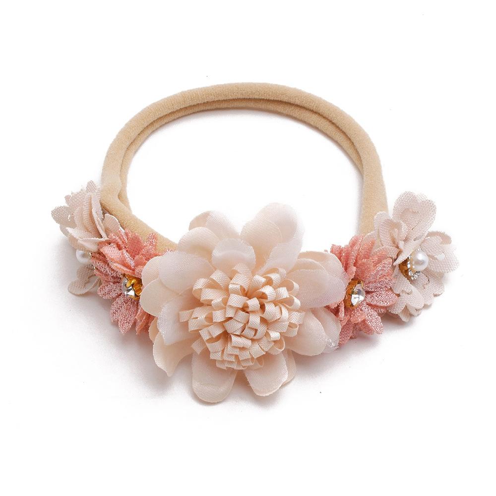 Infant Baby Girls Headbands Flower Children's Hair Bands Elastic Newborn Toddler Headband Hairband Kid Hair Accessories Headwear