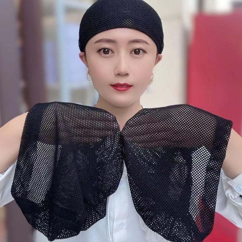 Breathable Muslims Prayer Hat Polyester Comfortable Stretchy for Various Ages Easy Wash Multipurpose Head Cover