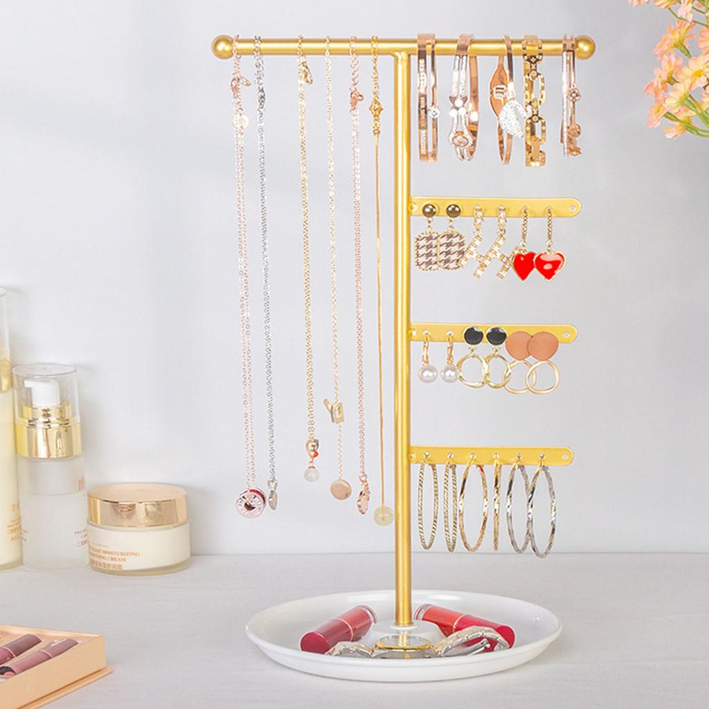 Detachable Jewelry Storage Rack Display Stand for Earrings Rings Accessories Space Saving Necklace Bracelet Rack